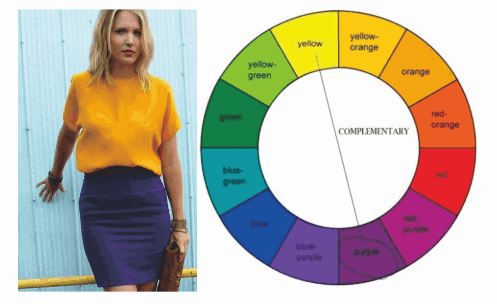 cara memadukan warna baju dengan rumus complementary