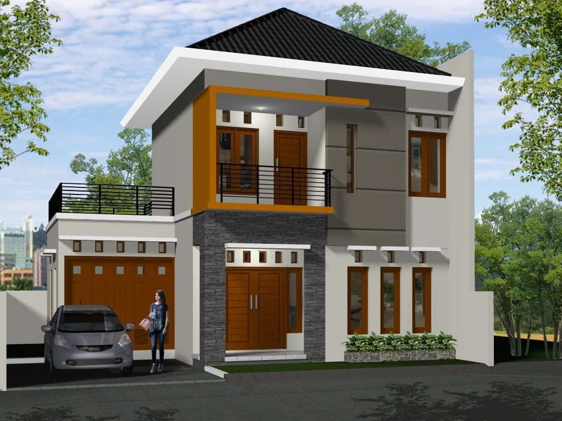 model rumah minimalis dua lantai