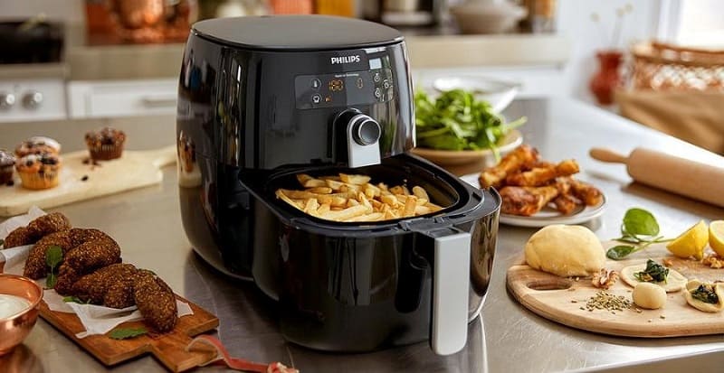 jangan meletakkan air fryer terlalu dekat ke dinding