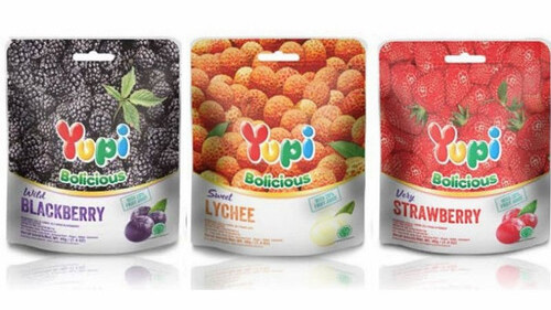 Yupi Bolicious Permen Gummy rasa Buah-Buahan