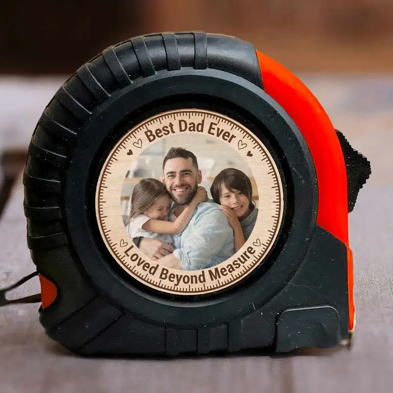 Personalized Tape Measure with Photo Added for Dad