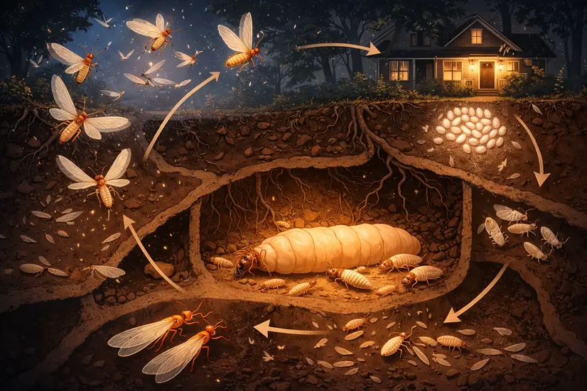 Siklus Hidup Laron: Benarkah Laron Menjadi Tanda Ada Sarang Rayap di Rumah?