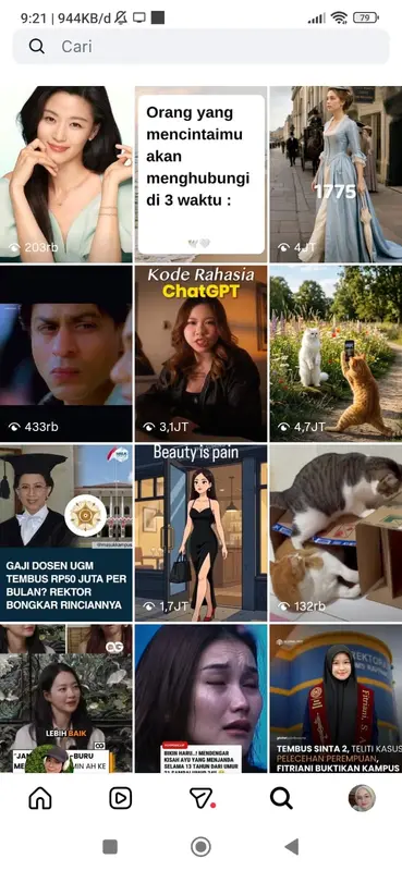 isi algoritma akun Instagram saya